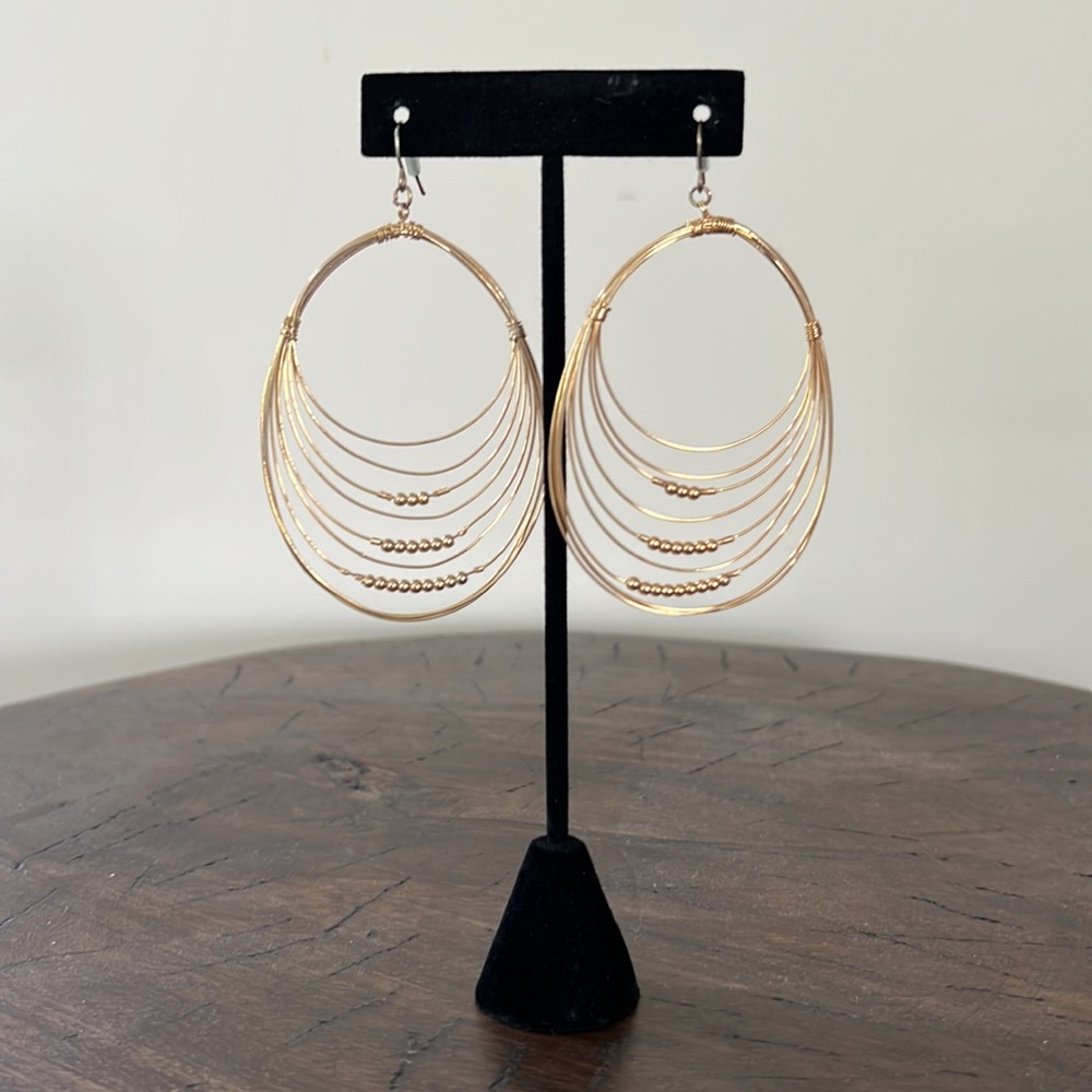 Gold earrings